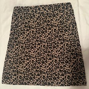 Cheetah Print Skirt - LOFT